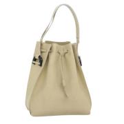 Pre-owned Leather handbags Gucci Vintage , Beige , Dames