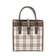 Pre-owned Canvas totes Burberry Vintage , Beige , Dames