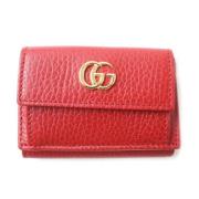 Pre-owned Leather wallets Gucci Vintage , Red , Dames