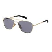 Gouden metalen zonnebril voor mannen Eyewear by David Beckham , Yellow...