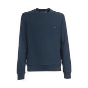 Katoenen Crewneck Sweatshirt met Logo Jacob Cohën , Blue , Heren