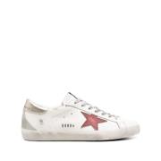 Verweerde Leren Sneakers Golden Goose , White , Heren