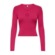 Stijlvolle Gebreide Collectie Only , Red , Dames