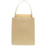 Pre-owned Leather totes Hermès Vintage , Beige , Dames