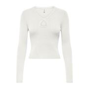 Stijlvolle Gebreide Collectie Only , White , Dames