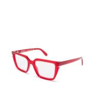 Oerj052 2500 Optical Frame Off White , Red , Unisex