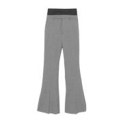 Grijze Wollen Broek Elegante Moderne Stijl Sportmax , Gray , Dames