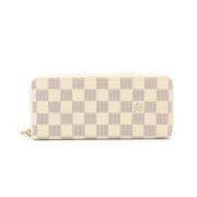 Pre-owned Canvas wallets Louis Vuitton Vintage , White , Dames