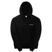 Zwarte Hoodie Trui Jersey Logo Detail Daily Paper , Black , Heren