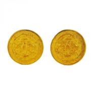 Pre-owned Fabric chanel-jewelry Chanel Vintage , Yellow , Dames