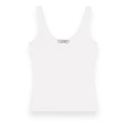 Geribbelde Tanktop Blumarine , White , Dames