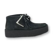 Enkellaarzen Wallabee Cup Stijl Clarks , Black , Dames