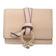 Pre-owned Leather wallets Chloé Pre-owned , Beige , Dames