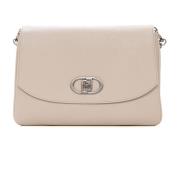 Stijlvolle Messenger Tas met Klep Sluiting Liu Jo , Beige , Dames