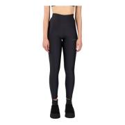 Glanzende Lycra Leggings Hinnominate , Black , Dames