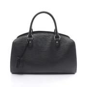 Pre-owned Leather handbags Louis Vuitton Vintage , Black , Dames