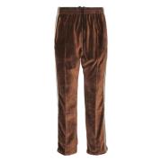 Bruine Elastische Taillebroek Needles , Brown , Heren