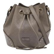 Pre-owned Leather gucci-bags Gucci Vintage , Gray , Dames