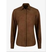 Elegante Sofia Shirt Stenströms , Brown , Heren