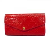 Pre-owned Fabric wallets Louis Vuitton Vintage , Red , Dames