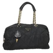 Pre-owned Leather prada-bags Prada Vintage , Black , Dames