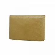 Pre-owned Leather wallets Hermès Vintage , Beige , Dames