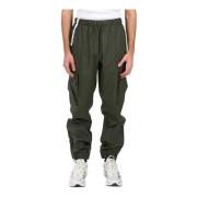 Handige Cargo Broek met Elastische Taille Rains , Green , Heren