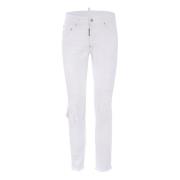 Heren Witte Jeans Dsquared2 , White , Heren