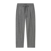 Flanel Jersey Cropped Joggers Luisa Cerano , Gray , Dames