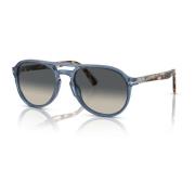 Officina Zonnebril Transparant Blauw Navy/Grijs Getint Persol , Blue ,...