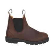 Bruine Leren Laarzen Blundstone , Brown , Heren