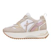 Suede and technical fabric sneakers Anny 2 W. W6Yz , Beige , Dames