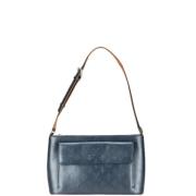 Pre-owned Leather handbags Louis Vuitton Vintage , Blue , Dames