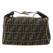 Pre-owned Canvas handbags Fendi Vintage , Beige , Dames