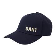 Blauwe Baseballpet met Logodetails Gant , Blue , Heren