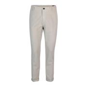 Velours Carrot Fit Chino Broek Mason's , Beige , Heren