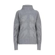 Melange Parel Grijs Trui Esqualo , Gray , Dames