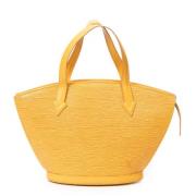 Pre-owned Leather handbags Louis Vuitton Vintage , Yellow , Dames