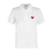 Klassieke Polo Shirt in Diverse Kleuren Comme des Garçons Play , White...