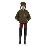 W Bomber en Ron Hat Flower Green Bacon , Green , Dames