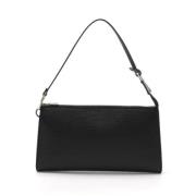 Pre-owned Leather clutches Louis Vuitton Vintage , Black , Dames