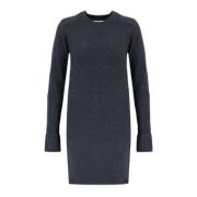 Merino Wol Korte Jurk Isabel Marant , Gray , Dames