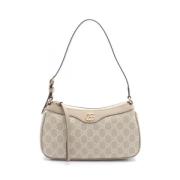 Pre-owned Leather shoulder-bags Gucci Vintage , Beige , Dames