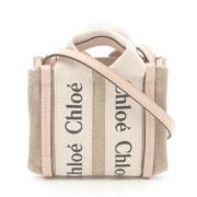 Pre-owned Canvas handbags Chloé Pre-owned , Beige , Dames