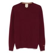 Bordeaux Girocollo Sweaters Woolrich , Red , Heren