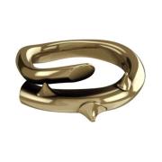 Spiraalring met gouden spikes John Richmond , Yellow , Dames