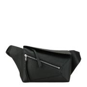 Pre-owned Leather crossbody-bags Loewe Pre-owned , Black , Dames