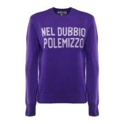 Paarse wollen trui met zin MC2 Saint Barth , Purple , Dames