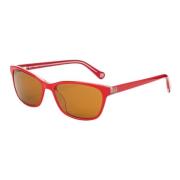 Rode Acetaat Dames Zonnebril Loewe , Red , Dames