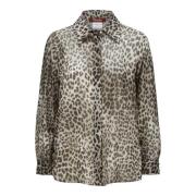 Luipaardprint Shirt Valzer Stijl Max Mara , Multicolor , Dames